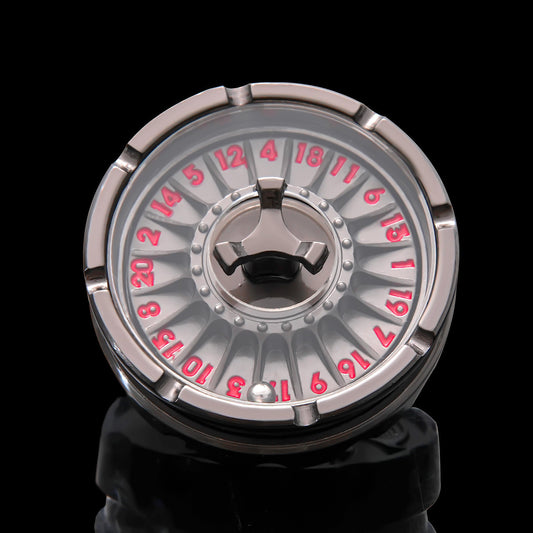 D20 Spinner dice for DND, 7-in-1 Metallic Dragon Dice Set with Gift Case for Dungeons & Dragons and RPG Gifts.